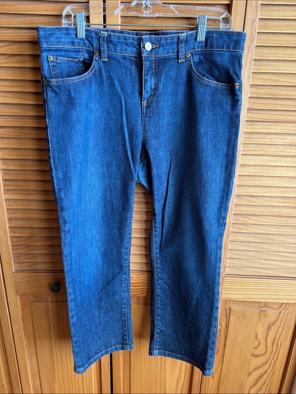Lilly Pulitzer Women’s Dark Blue Straight-Leg Cropped Jeans